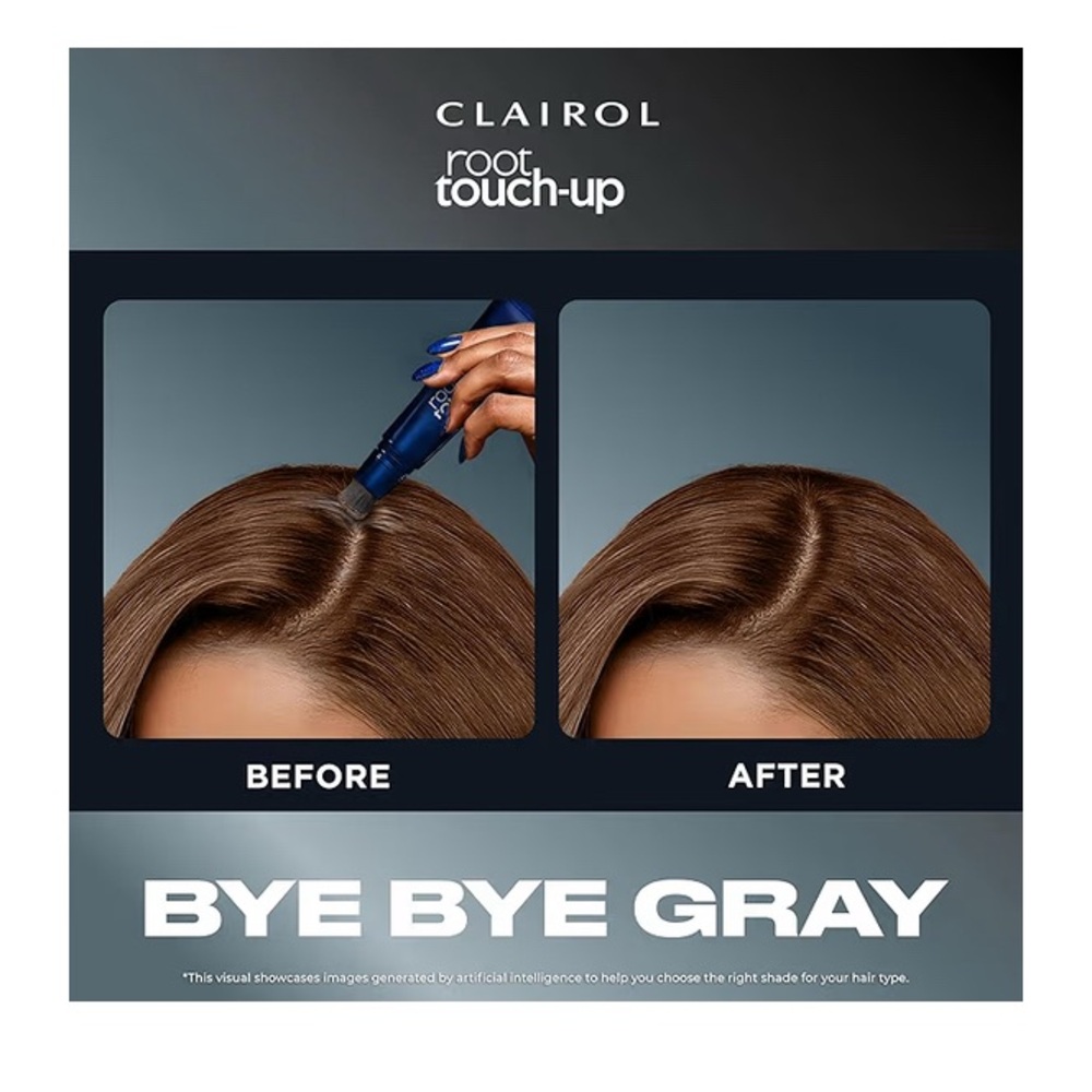 Clairol Nice'n Easy Root Touch-Up Semi-Permanent Color Blending Gel Dark Brown - Picture 3 of 4